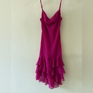 Betsey Johnson Fuchsia High Low Dress